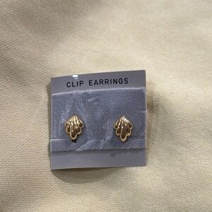 Gold-Tone Clip-In Earrings